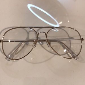 Clear Lens Aviator Glasses